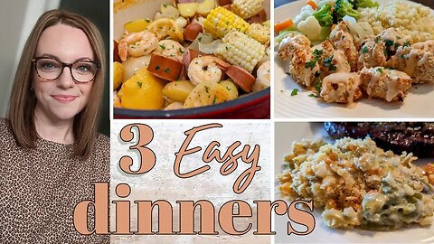 3 EASY DINNER RECIPES! | WINNER DINNERS | DINNER INSPIRATION | NO. 123