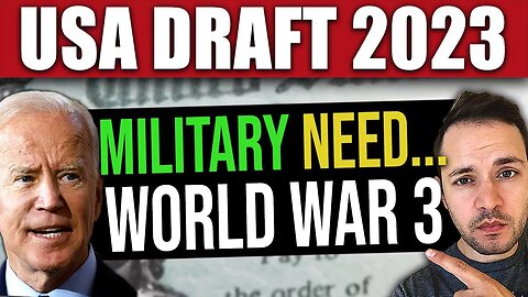 BREAKING: US DRAFT NOW NEEDED! 2023 Military Shortfall (WORLD WAR 3) Steve Ram 11-3-2023