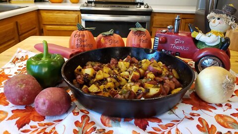 Sausage Skillet Casserole - One Pot Meal - The Hillbilly Kitchen