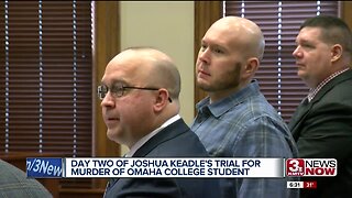 Day two of Joshua Keadle's trial for murder of Omaha college student