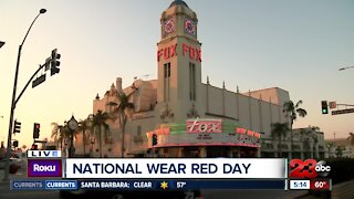 Fox Theater goes red for National Wear Red Day