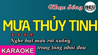 Mưa Thủy Tinh Karaoke - Beat Chuẩn ( Khánh Phương ) Nhạc Sống Mới 2019 Karaoke Andy