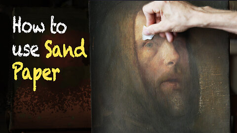 How to Use Sand Paper on a Painting | Tutorial by Jan-Ove Tuv