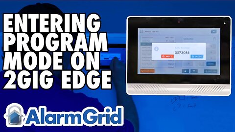 2GIG Edge: Entering Programming Mode