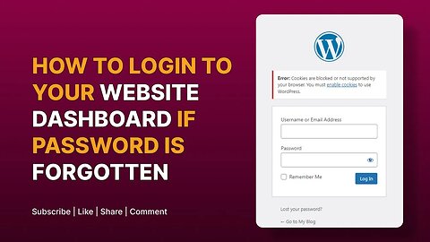 HOW TO LOGIN TO YOUR WORDPRESS WEBSITE DASHBOARD FROM YOUR CPANEL FOR FREE