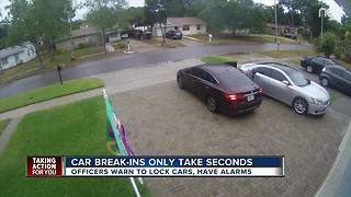 Video captures man boldly try to get inside Tampa cars in broad daylight on Mother's Day