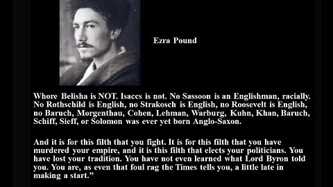 Ezra Pound, the Man Who Knew Too Much. FDR Put Him in an Insane Asylum for Exposing the Banksters