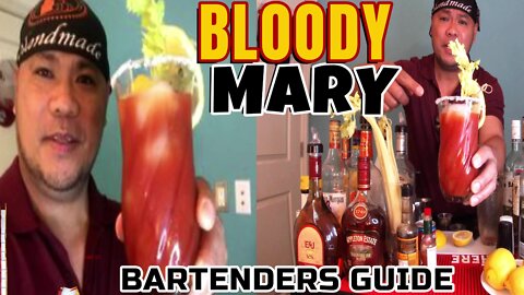 How to make BLOODY MARY Cocktail Recipe/History & Tutorial/Best Cocktails/Bartender/Mixologist