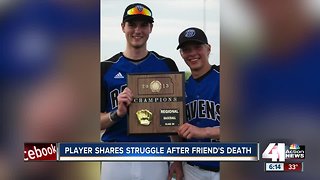 Local baseball player shares struggles after friend's death