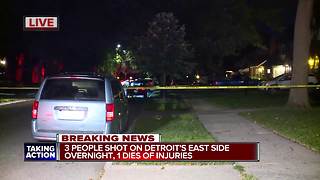 1 dead, 2 injured in shooting on Detroit's east side