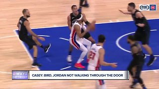 Pistons coach Casey: Bird and Jordan aren't walking through that door