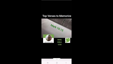 Top Verses To Memorize, Mark 16:15