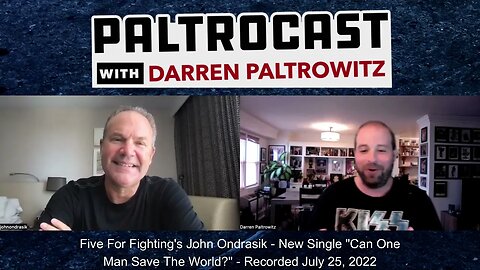 Five For Fighting's John Ondrasik interview #2 with Darren Paltrowitz