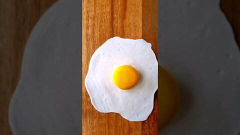 How to make polymer clay omlet #clay #diy #stopmotion #satisfying #shortvideo
