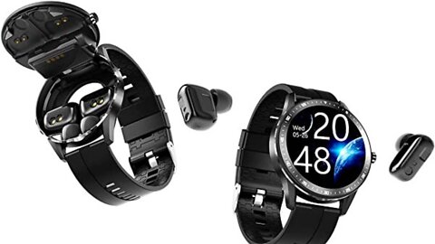 2 in 1 PADY X6 Smart Watch with Earbuds Smartwatch
