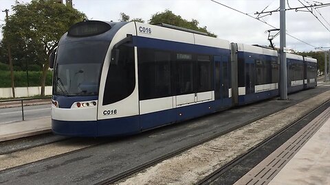 MTS - Metro Sul do Tejo - Linha/Line 3 Universidade - Cacilhas - Tram - Siemens Combino - [1440p]