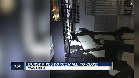 Bursting pipes force Waukesha mall to close