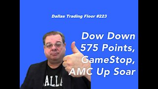 Dow Down, Gamestop UP!