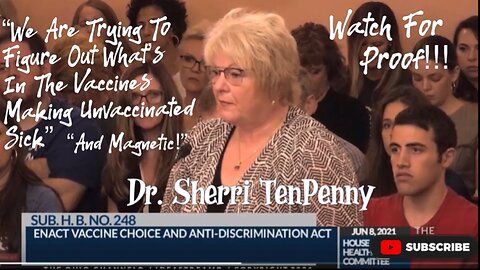 Dr. Sherri TenPenny testimony: HB248 (Vaccine Choice/Anti Discrimination Act) And Magnetic shots 😱