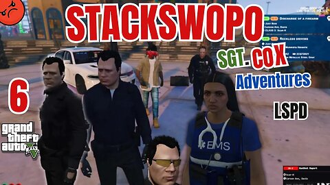 Stackswopo Whiteboy GETBACK |SGT. COX Adventures|GTA RP| EP6| TOO FUNNY!