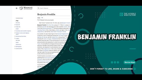 Benjamin Franklin was an American polymath who was active as a writer, scientist, inventor,