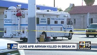 Airman fatally shot breaking into Phoenix apartment