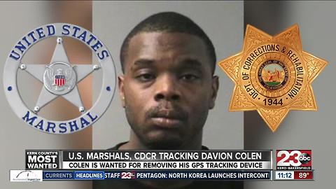 U.S. Marshals, CDCR tracking Davion Colen
