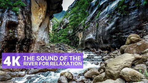 4K Sound Of The River For Relaxation | How to Fall Asleep in 10 Minutes | Relaxing Nature Sounds