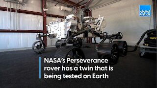 Perseverance rover’s twin takes its first drive in Mars Yard