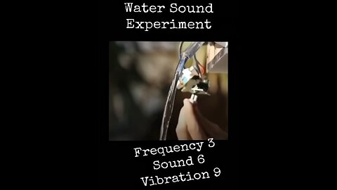 Water Sound Experiment