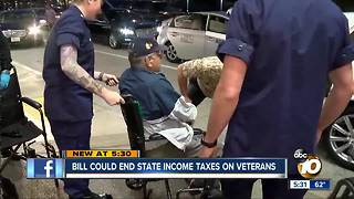 Bill could end state income tax on military pension