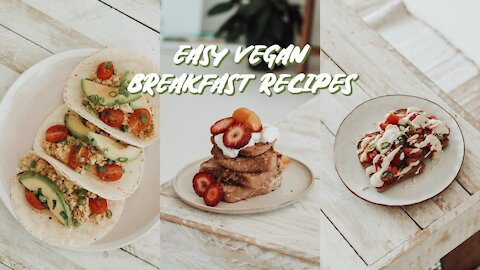 5 EASY VEGAN BREAKFAST IDEAS (my favourite granola recipe!)