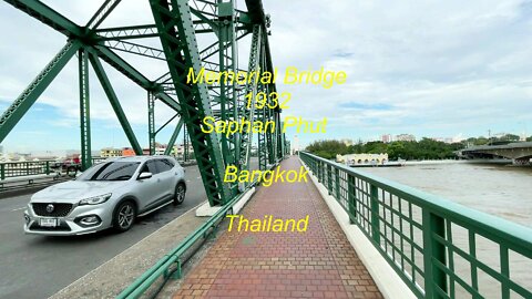 Memorial Bridge 1932 Saphan Phut in Bangkok Thailand