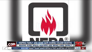 Fire department warns about the safety surrounding space heaters