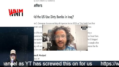 USA and the west using dirty bombs in Iraq