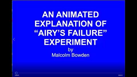 "GEOCENTRICITY - An animated explanation of "Airy's Failure" experiment."