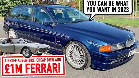 It identifies as Alpina. My new BMW 528i, plus a £1.5million Ferrari.