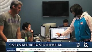 SDSCPA senior has a passion for writing