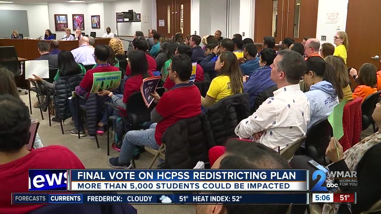 Final vote on HCPSS redistricting plan