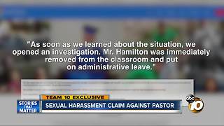 Sexual harassment claim against San Diego pastor
