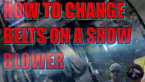 Changing belts on a snow blower. #auger #snow