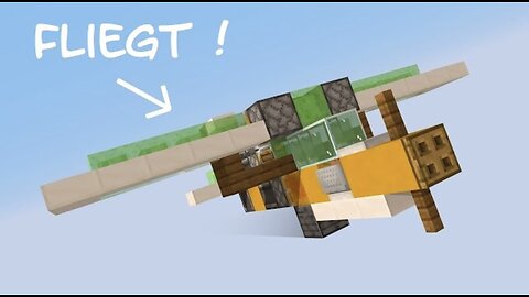 How to create a working Airplane in Minecraft?