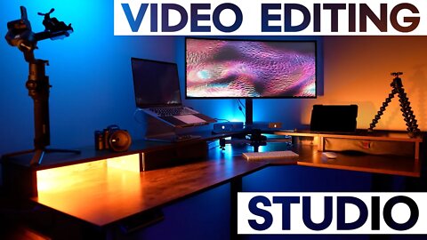 My YouTube Studio was STOLEN – Building a NEW Video Editing Office w/ a FEZIBO Standing Desk