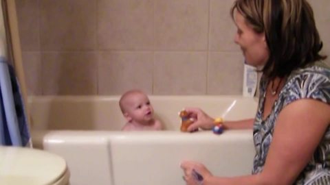 "Baby Loves Singing In The Bathtub"
