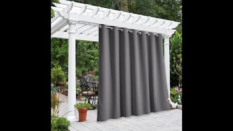 NICETOWN Outdoor Divider Curtain Waterproof for Patio, Vertical Blinds Blackout Thermal Insulated