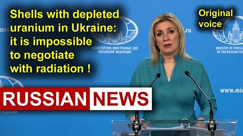 Shells with depleted uranium in Ukraine: it's impossible to negotiate with radiation! Russia NATO RU
