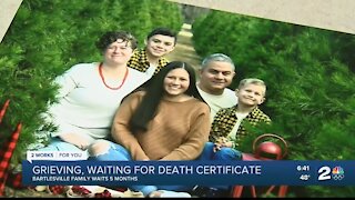 Delay on death certificates