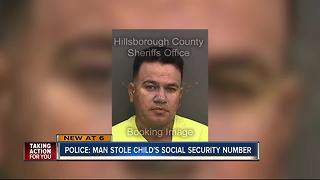 Police: Man stole child's social security number