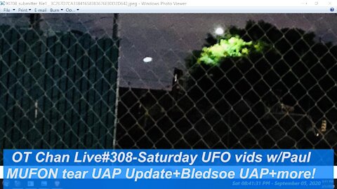 Saturday Live UFO Topics & Vid Analysis - MUFON Tear UAP Update + Bledsoe UAP ++] - OT Chan Live#308
