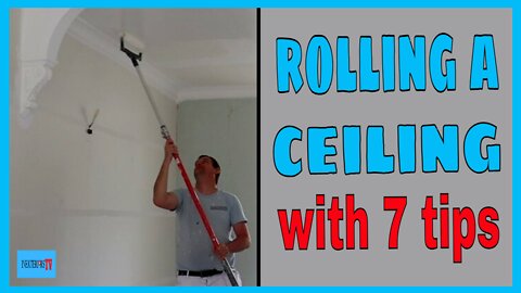 How to roll a ceiling. Rolling a ceiling.